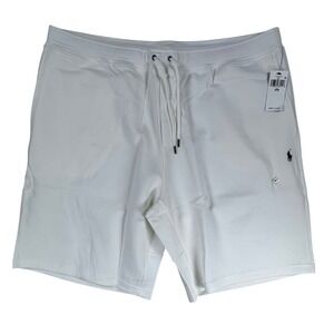 Polo Ralph Lauren Mens 3XB White Double Knit Shorts NWT‎ Big & Tall Pony Logo